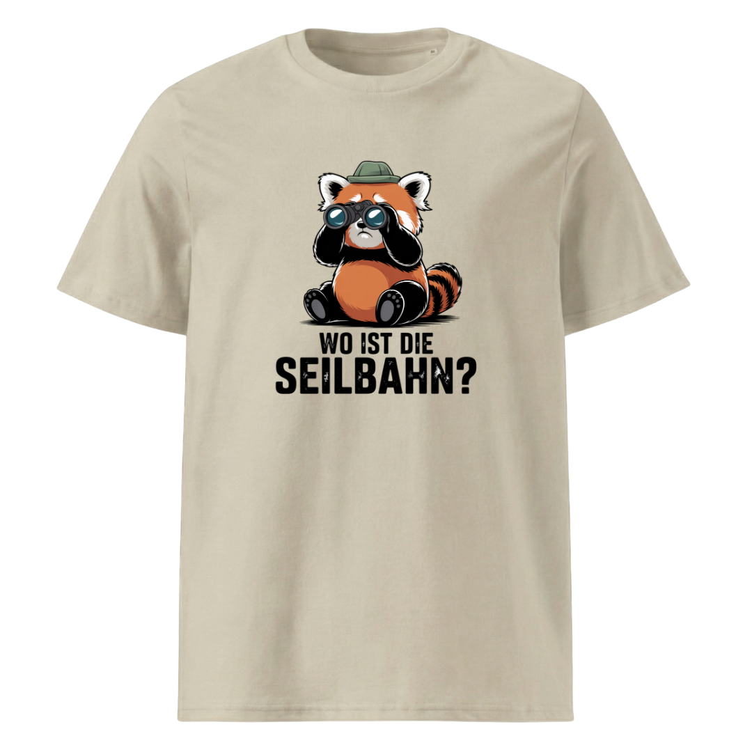 Wo ist die Seilbahn T-Shirt Unisex mit Wander-Spruch, Farbvariante