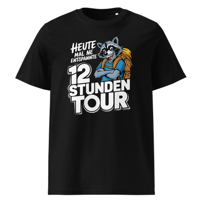 12 Stunden Tour T-Shirt mit Wander-Spruch, Frontansicht