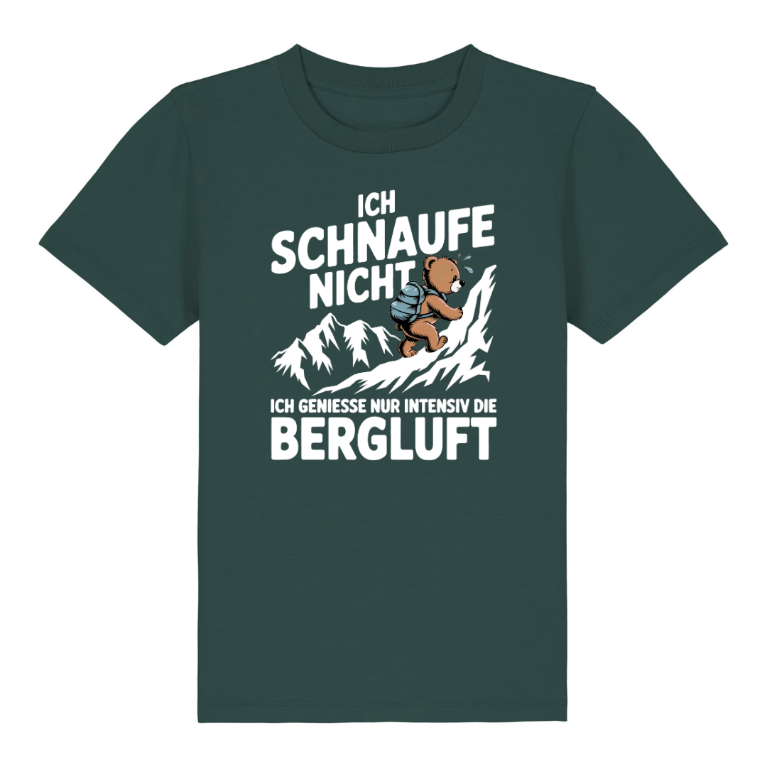 Bergluft Kinder T-Shirt Grün Front