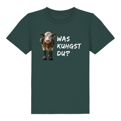 Kuhgst Du Kinder T-Shirt Grün Front
