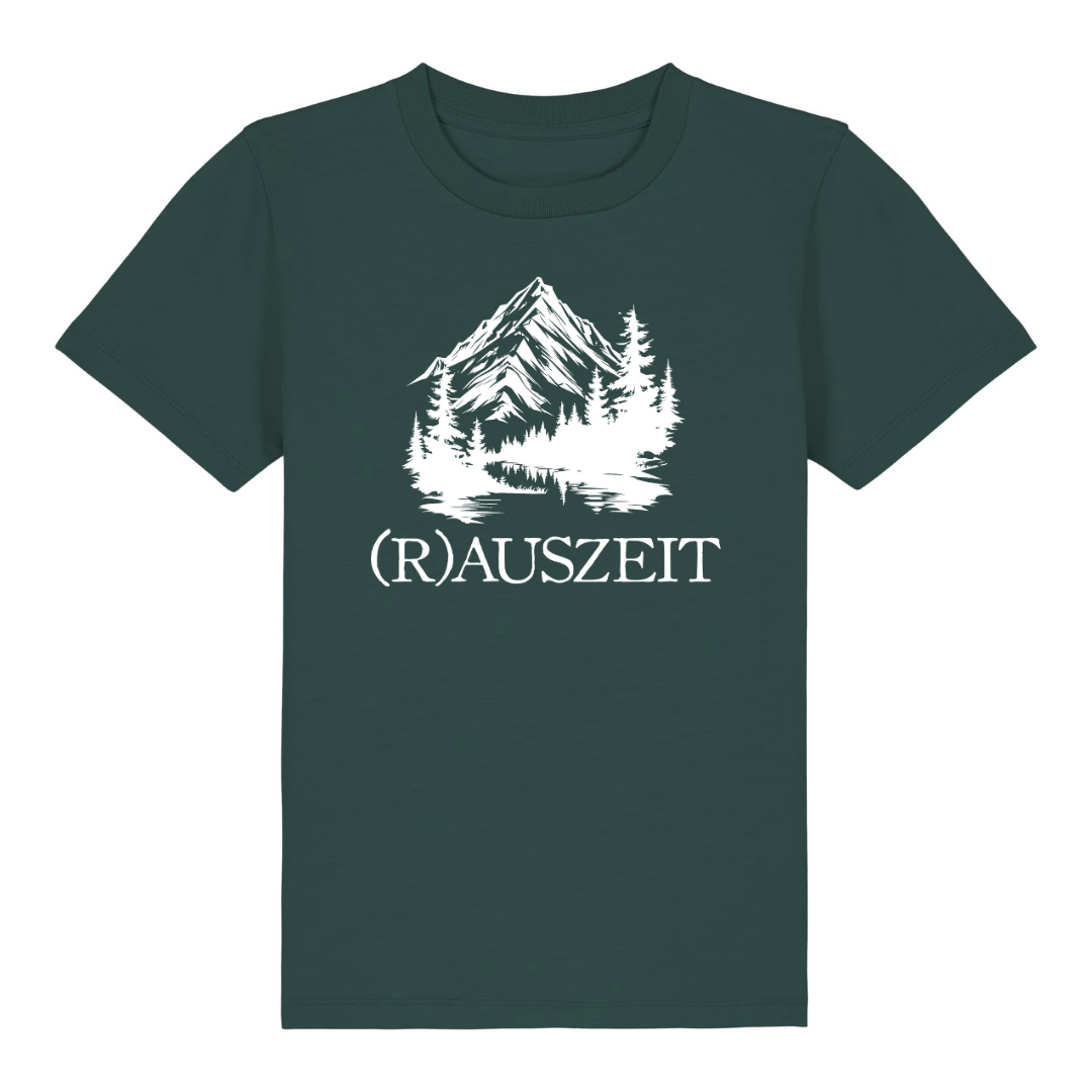 Rauszeit Kinder T-Shirt Grün Front