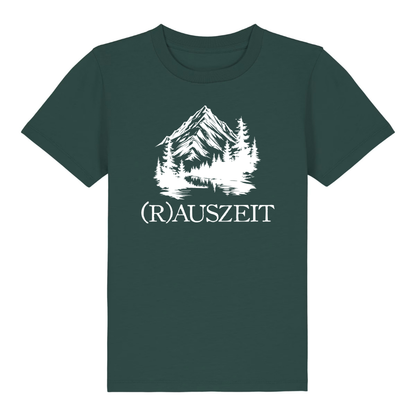 Rauszeit Kinder T-Shirt Grün Front