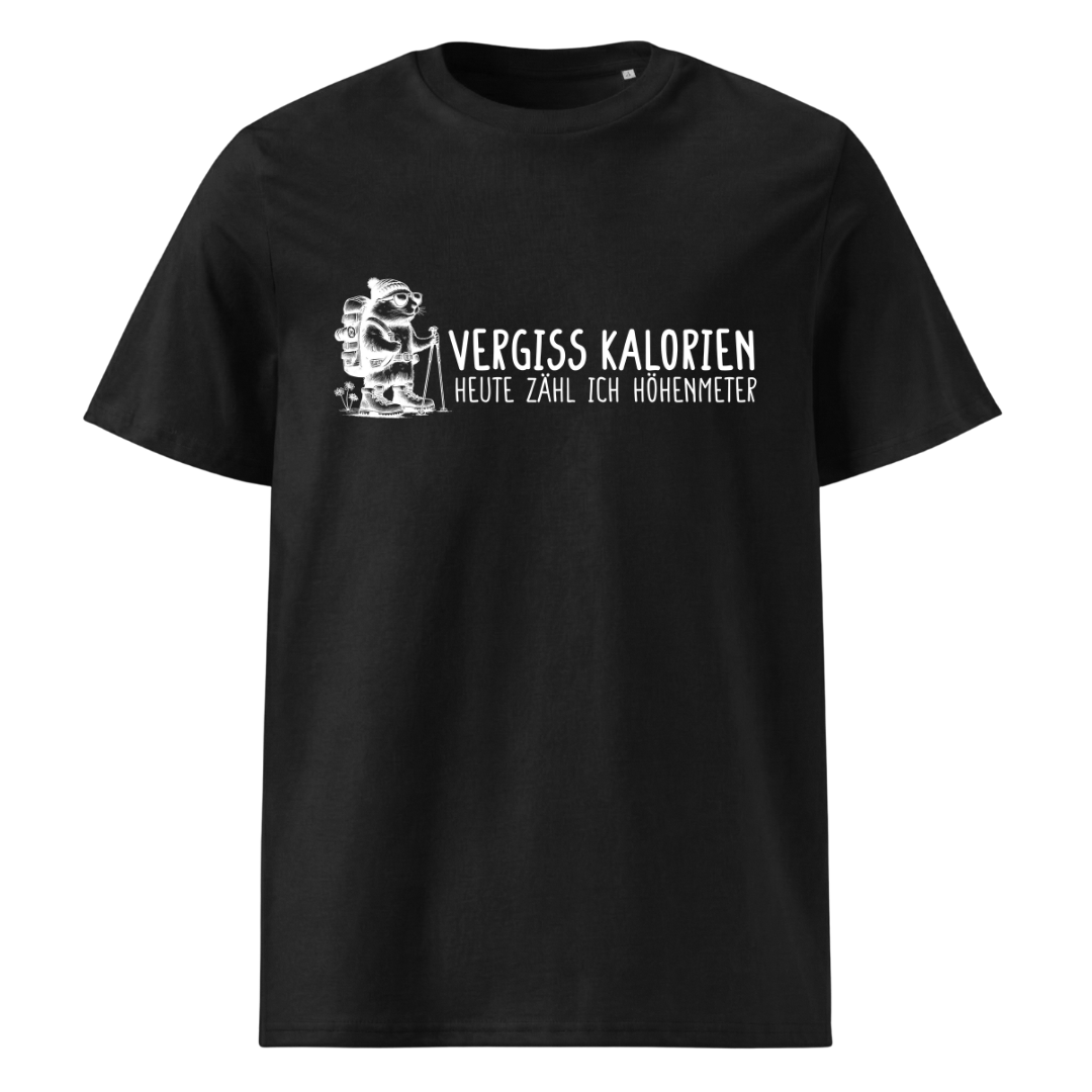 Höhenmeter Bio T-Shirt Unisex mit Spruch, Frontansicht