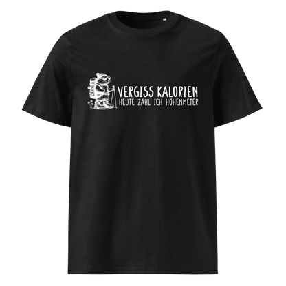 Höhenmeter Bio T-Shirt Unisex mit Spruch, Frontansicht