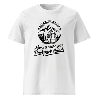 Home T-Shirt mit Berg-Spruch, Motivdetail