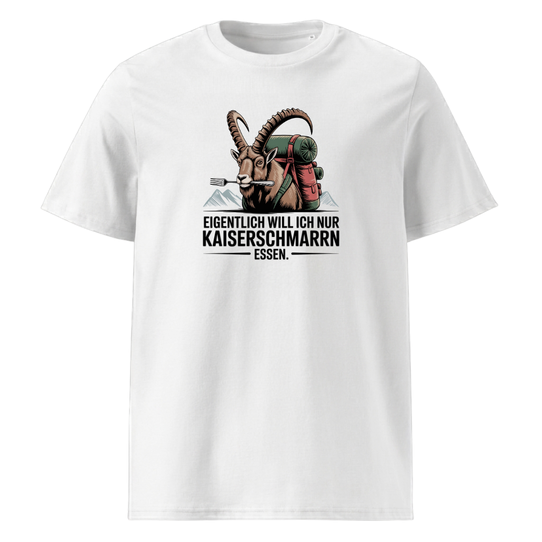 Kaiserschmarrn Ziege T-Shirt Unisex mit Ziegen-Motiv, Motivdetail