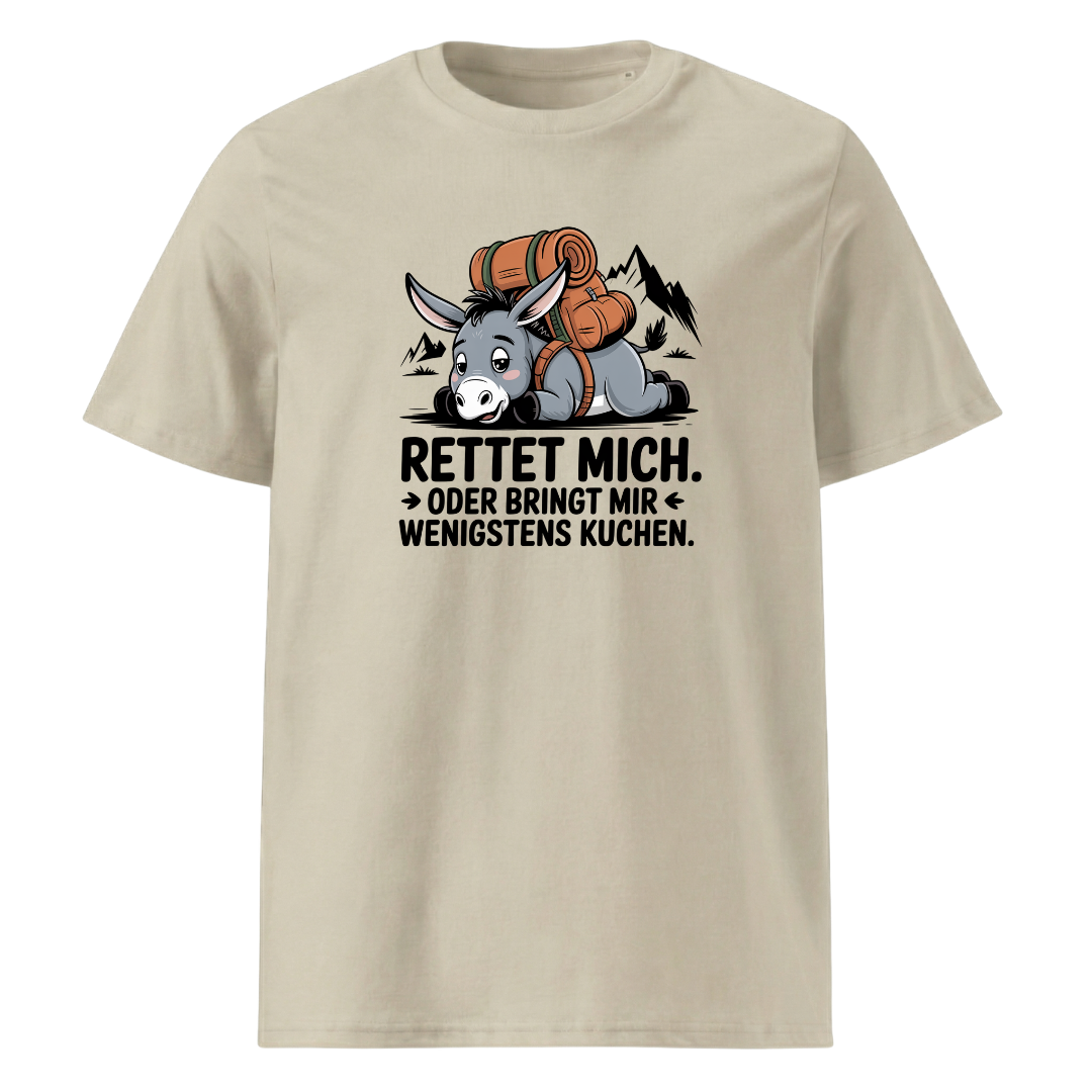 Rettet mich T-Shirt Unisex mit Wander-Spruch, Farbvariante