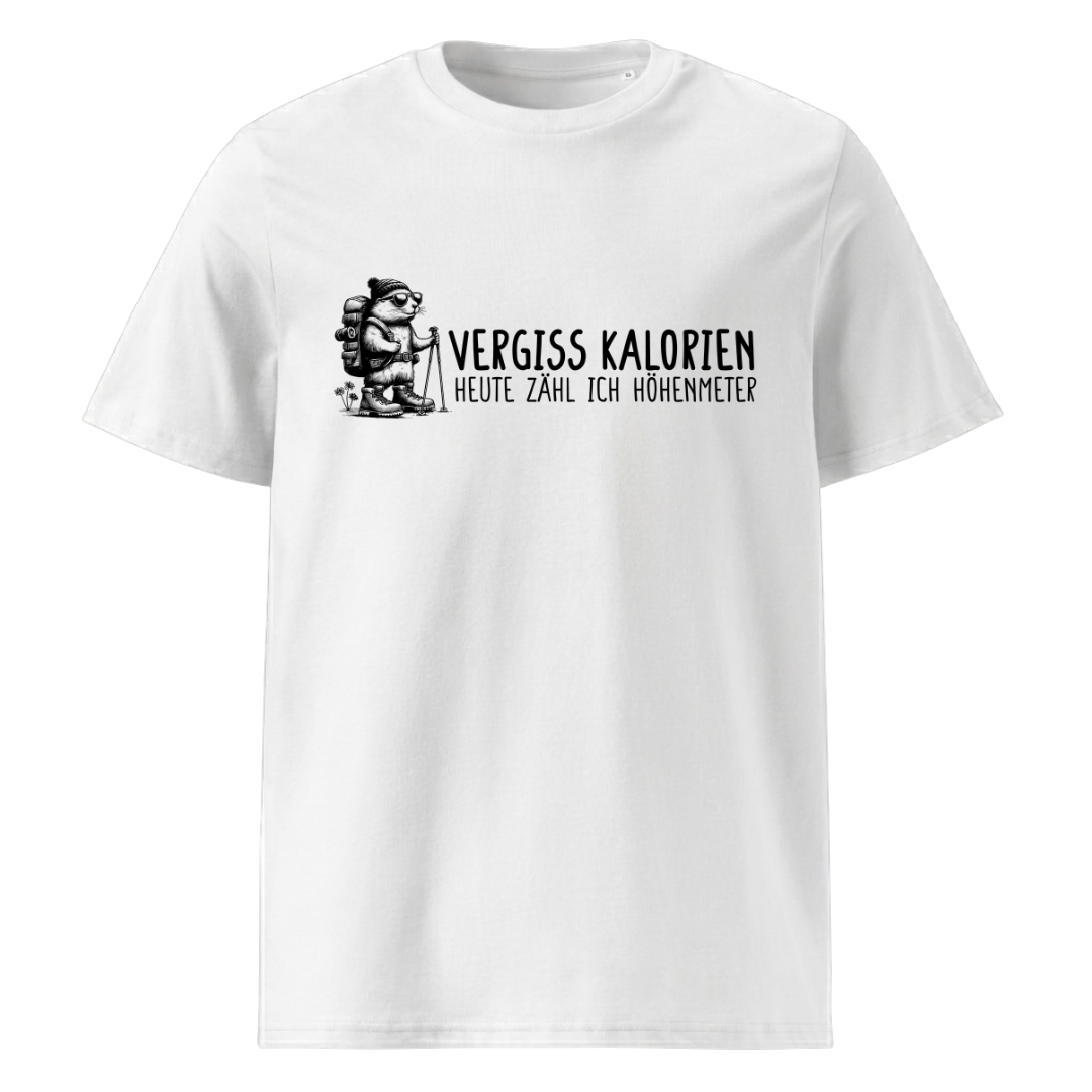 Höhenmeter Bio T-Shirt Unisex mit Spruch, Motivdetail