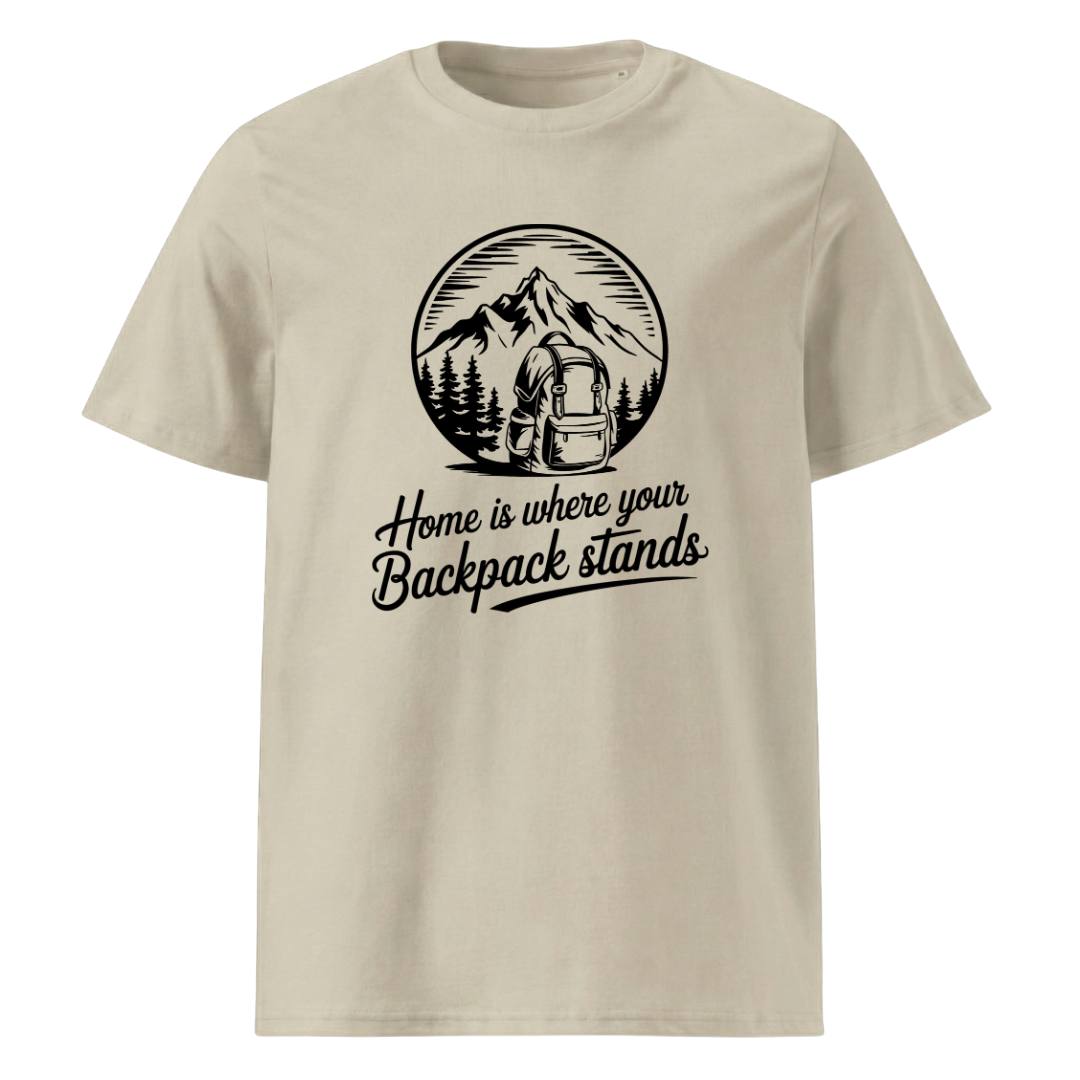 Home T-Shirt mit Berg-Spruch, Farbvariante