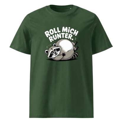 Roll mich runter T-Shirt Unisex mit Wander-Spruch, Detailansicht
