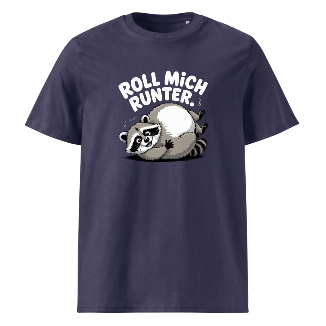 Roll mich runter T-Shirt Unisex mit Wander-Spruch, weitere Ansicht