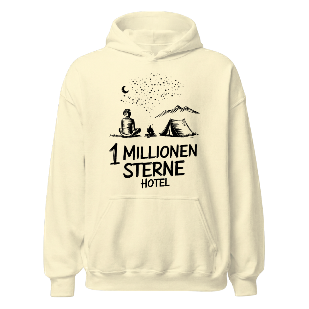 Sternehotel Hoodie mit Berg-Spruch, Farbvariante