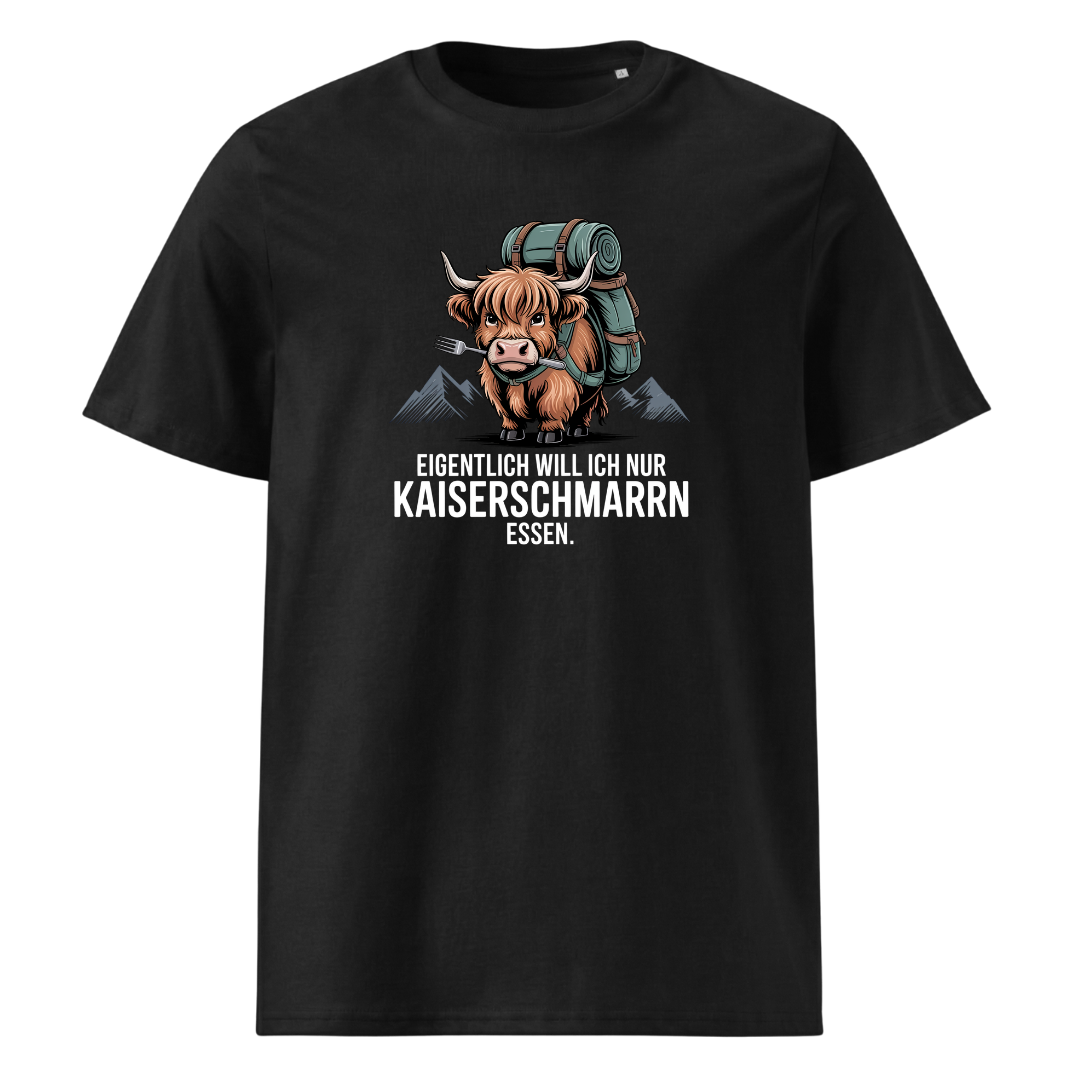 Kaiserschmarrn Kuh T-Shirt Unisex mit Kuh-Motiv, Frontansicht