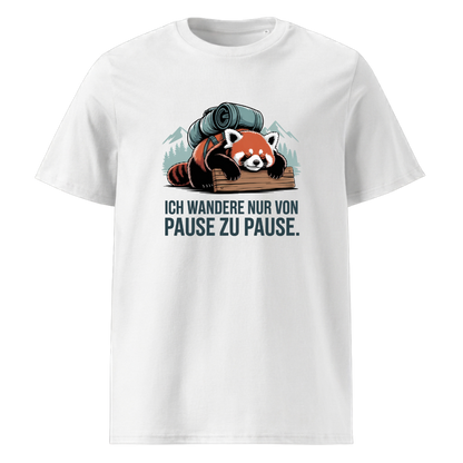 Pause machen T-Shirt Unisex mit Wander-Motiv, Motivdetail