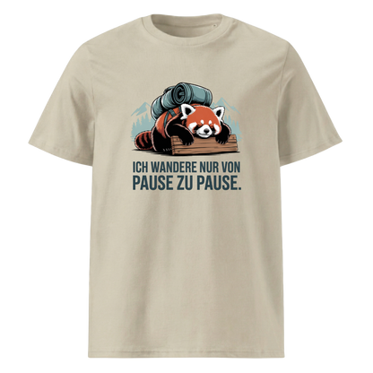 Pause machen T-Shirt Unisex mit Wander-Motiv, Farbvariante
