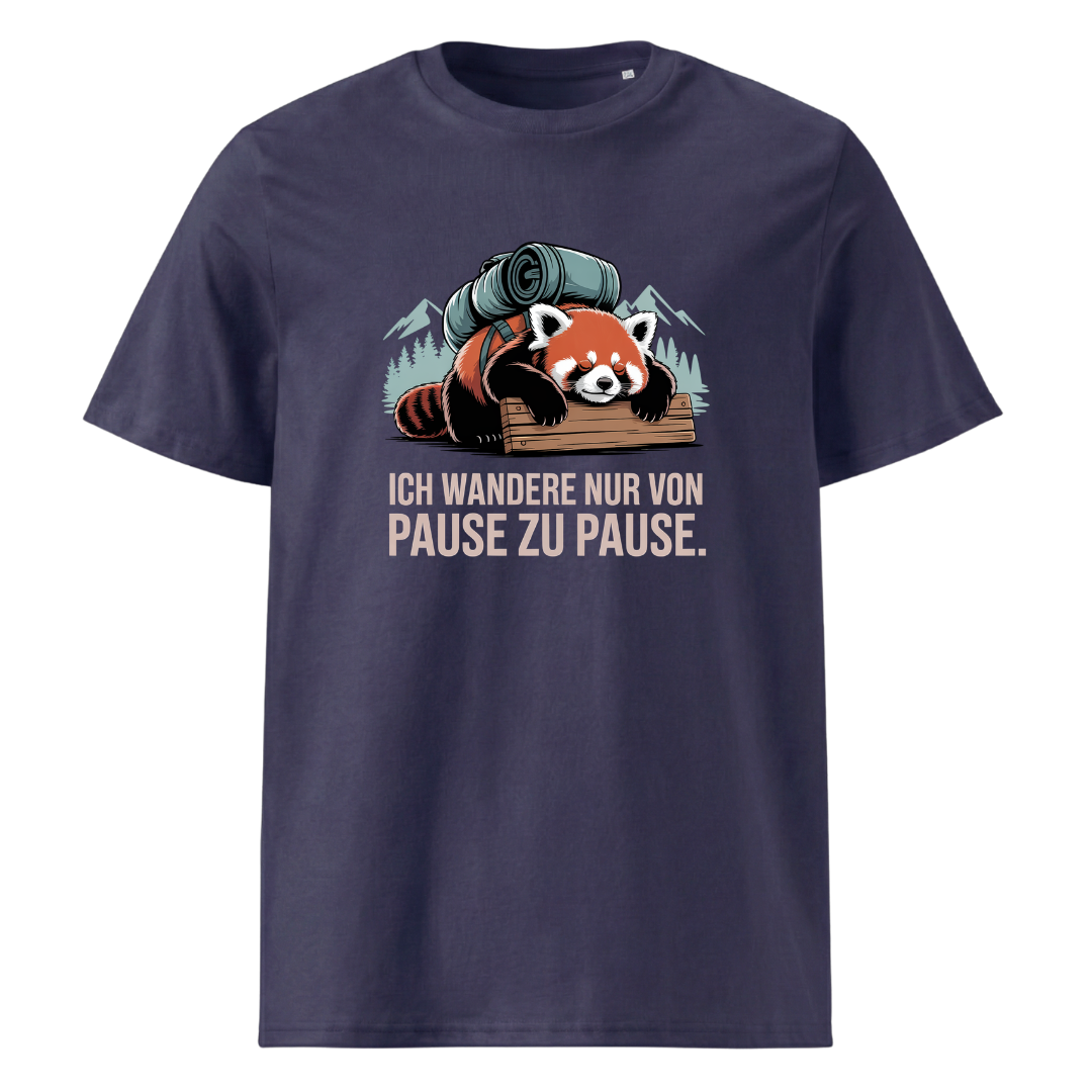 Pause machen T-Shirt Unisex mit Wander-Motiv, weitere Ansicht