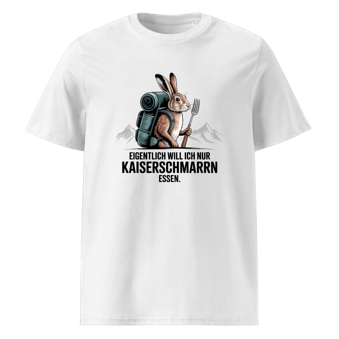 Kaiserschmarrn Hase T-Shirt Unisex mit Hase-Motiv, Motivdetail