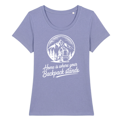 Home Frauen Shirt mit Berg-Spruch, weitere Ansicht