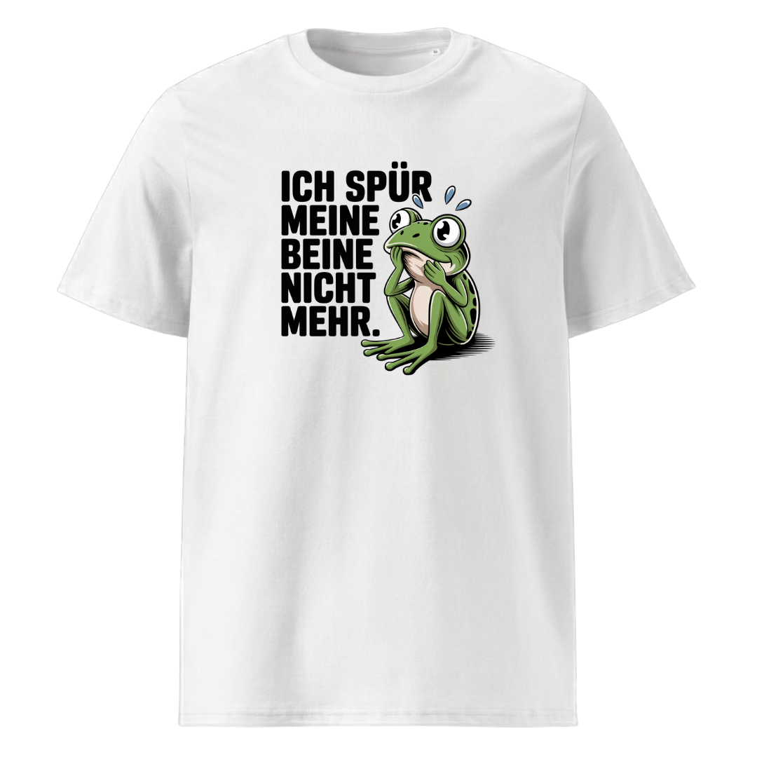 Ich spüre meine Beine nicht T-Shirt Unisex mit Wander-Spruch, Motivdetail