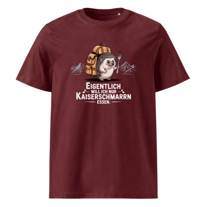 Kaiserschmarrn Igel T-Shirt Unisex mit Igel-Motiv, Print Nahaufnahme
