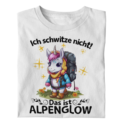 Alpenglow Bio Frauen Shirt mit Bergmotiv, Frontansicht