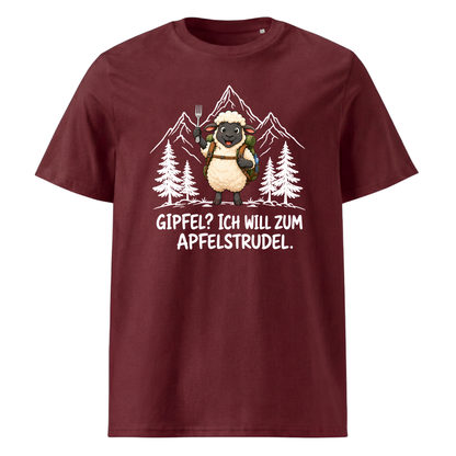 Apfelstrudel Schaf T-Shirt Unisex Burgunder