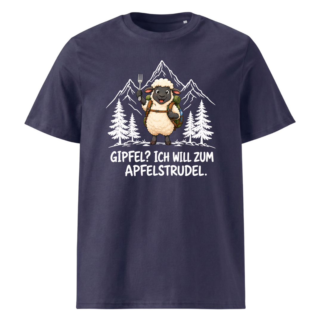 Apfelstrudel Schaf T-Shirt Unisex Navy