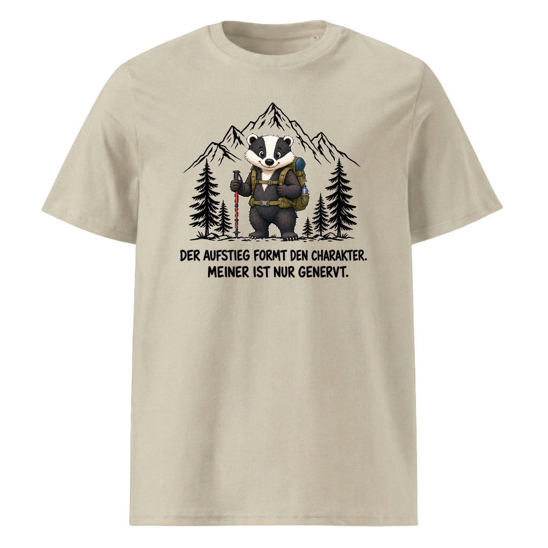 Aufstieg genervt Dachs T-Shirt Unisex Beige