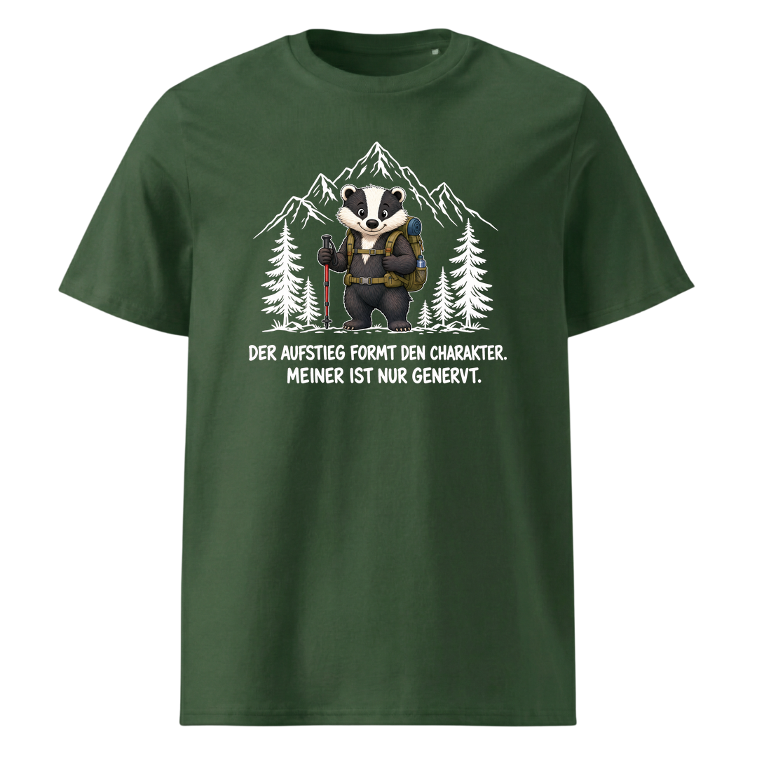 Aufstieg genervt Dachs T-Shirt Unisex Grün