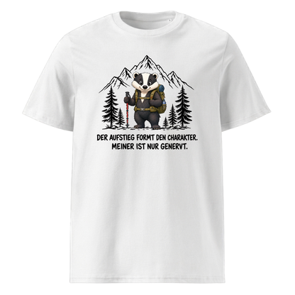 Aufstieg genervt Dachs T-Shirt Unisex Weiß