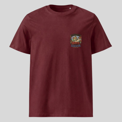 Bergauf hüpft sich's leichter Unisex T-Shirt mit Brustdruck, Kraxelgaudi