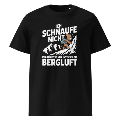 Bergluft T-Shirt Unisex mit Berg-Spruch, Frontansicht