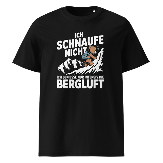 Bergluft T-Shirt Unisex mit Berg-Spruch, Frontansicht