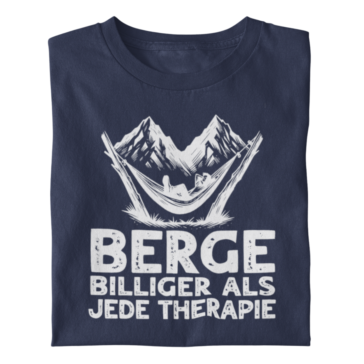 Bergtherapie Bio Frauen Shirt mit Bergmotiv, Frontansicht