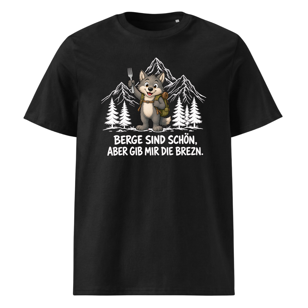 Brezn Wolf T-Shirt Unisex Schwarz