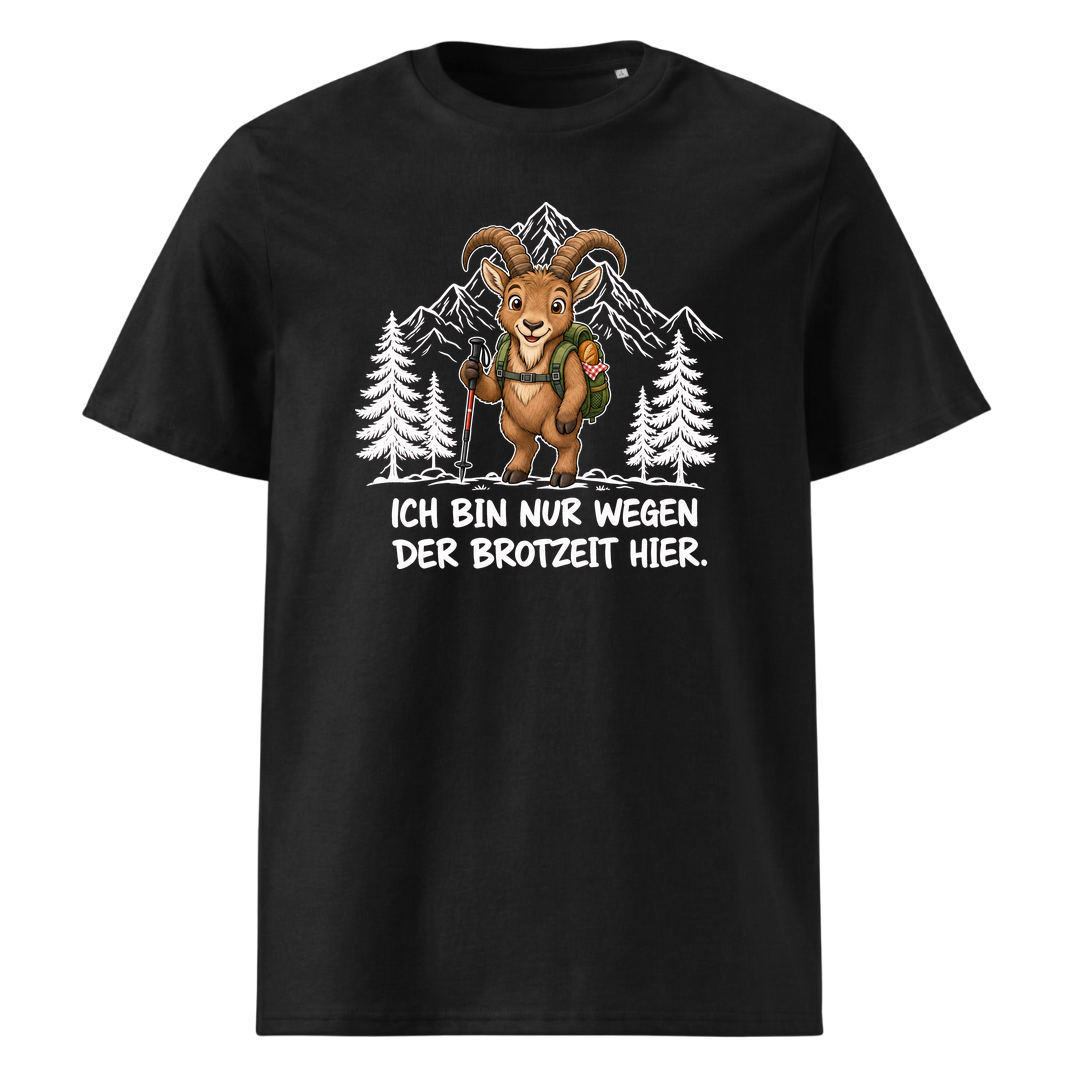 Brotzeit Steinbock T-Shirt Unisex Schwarz