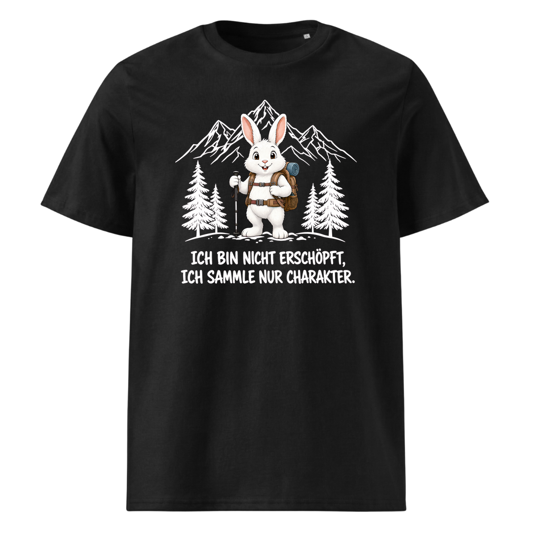 Charakter Hase T-Shirt Unisex Schwarz