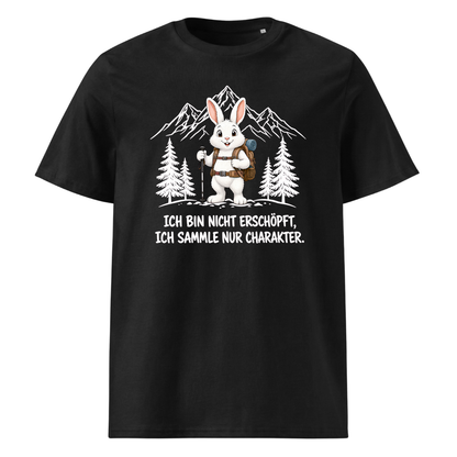 Charakter Hase T-Shirt Unisex Schwarz