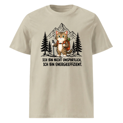 Energieeffizient Katze T-Shirt Unisex Beige