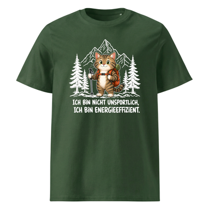 Energieeffizient Katze T-Shirt Unisex Grün