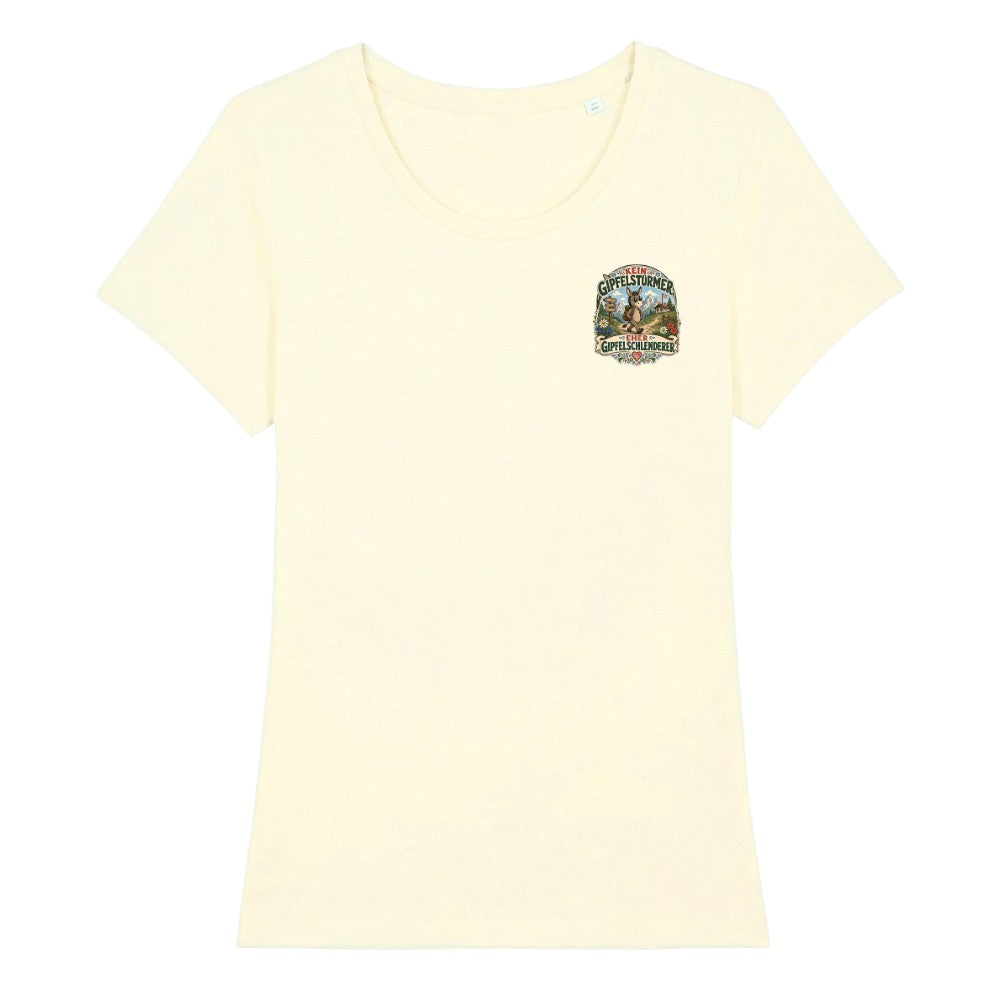 Gipfelschlenderer Damenshirt mit Brustdruck, Kraxelgaudi