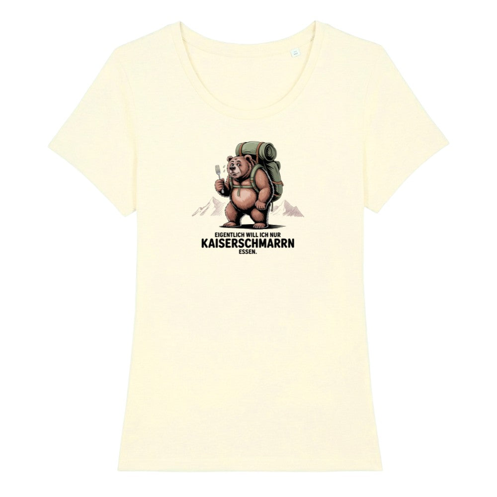 Kaiserschmarrn Braunbär Frauenshirt in Beige, Kraxelgaudi