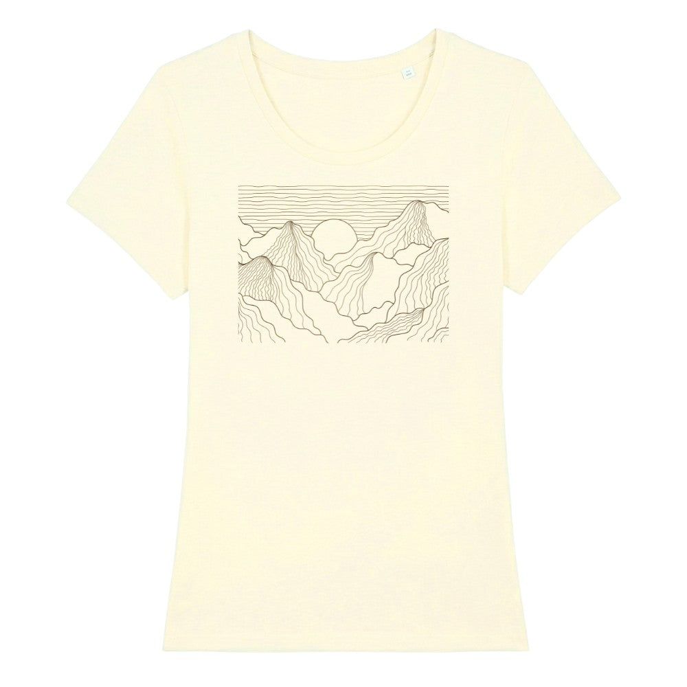 Esthetic Mountains Frauenshirt in Beige, Kraxelgaudi