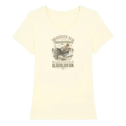 Lieblingsbeschäftigung Frauenshirt in Beige, Kraxelgaudi