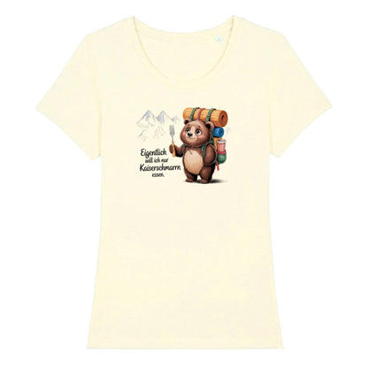 Kaiserschmarrn Bärchen Frauenshirt in Beige, Kraxelgaudi