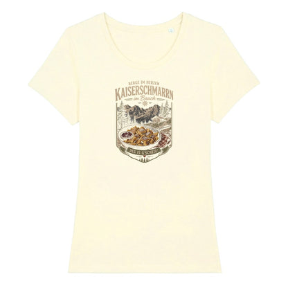 Kaiserschmarrn im Bauch Frauenshirt in Beige, Kraxelgaudi