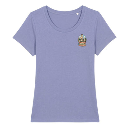 Wandern ist Laufen mit besserer Aussicht Damenshirt mit Brustdruck, Kraxelgaudi