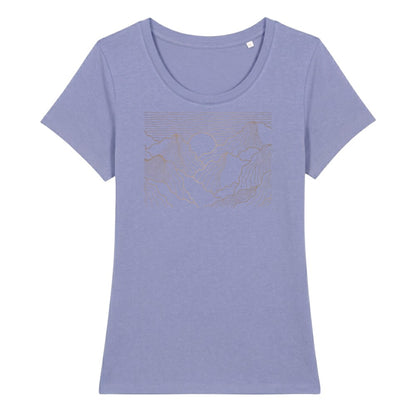 Esthetic Mountains Frauenshirt in Lavendel, Kraxelgaudi
