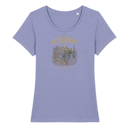 Draussen ist mein Zuhause Frauenshirt in Lavendel, Kraxelgaudi