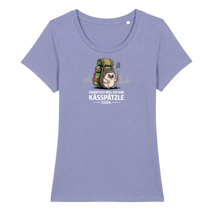 Kässpätzle Igel Frauenshirt in Lavendel, Kraxelgaudi